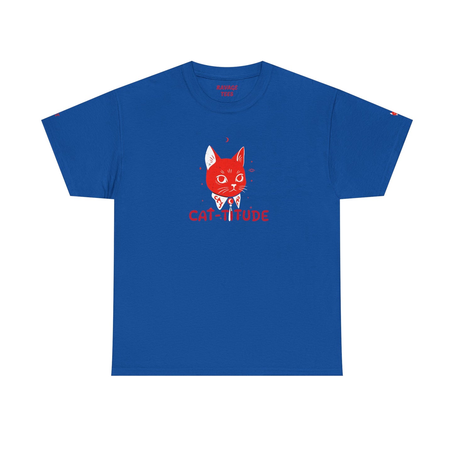 CAT-TITUDE Unisex Heavy Cotton Tee | Funny Cat Shirt