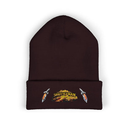 Shutt1eman Embroidered Beanie-- Cuffed Hat