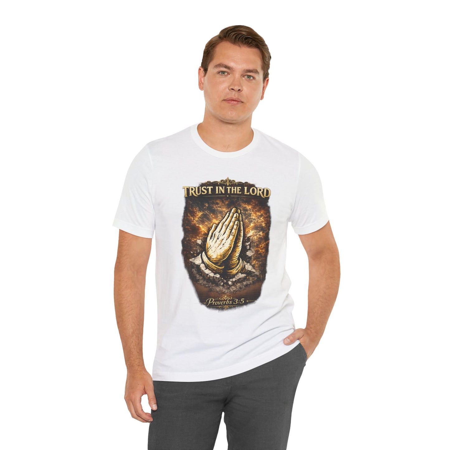 Trust in the Lord Praying Hands Tee (Proverbs 3:5)