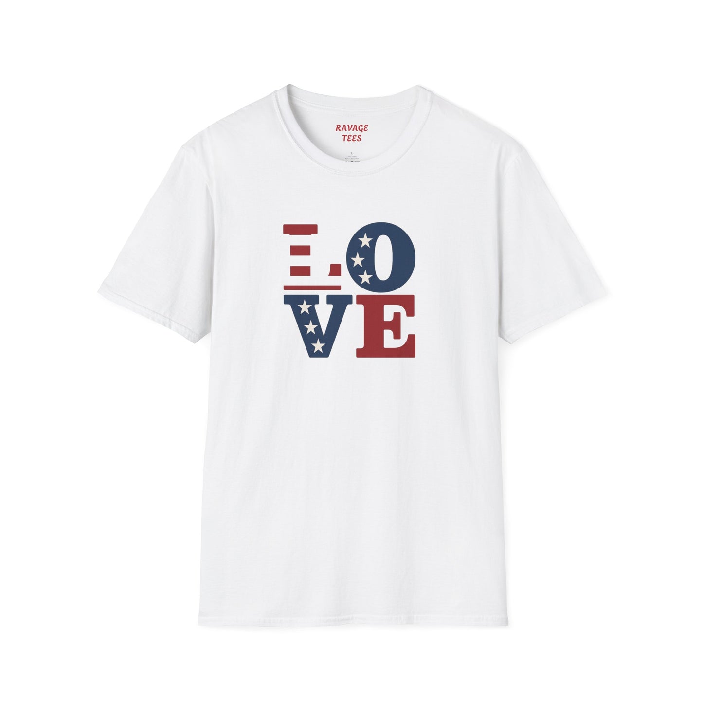 "Freedom & Love" Tee: Unisex 4th of July Graphic Shirt Gift