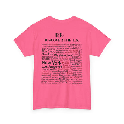 RE-DISCOVERVER the U.S. Unisex Heavy Cotton Tee
