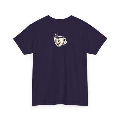 Coffee Lover's Unisex Tee - I Run on Chaos and Caffeine, Funny T-Shirt, Gift for Coffee Enthusiasts, Casual Wear, Relaxed Fit