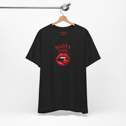 "Nasty Girl" Grunge Graphic Tee | Unisex Soft Jersey T-Shirt
