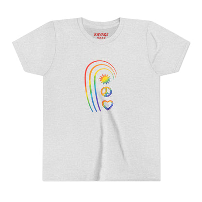 Youth Rainbow Peace & Love Tee