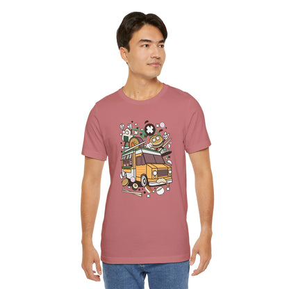 Cute Vintage Street Food Van Tee
