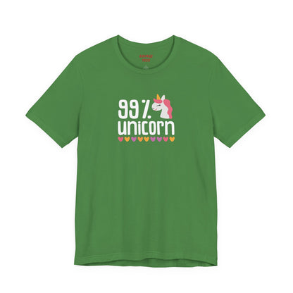 99% Unicorn Tee: Funny, Whimsical Graphic T-Shirt for All Ages