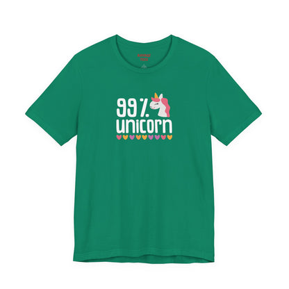 99% Unicorn Tee: Funny, Whimsical Graphic T-Shirt for All Ages