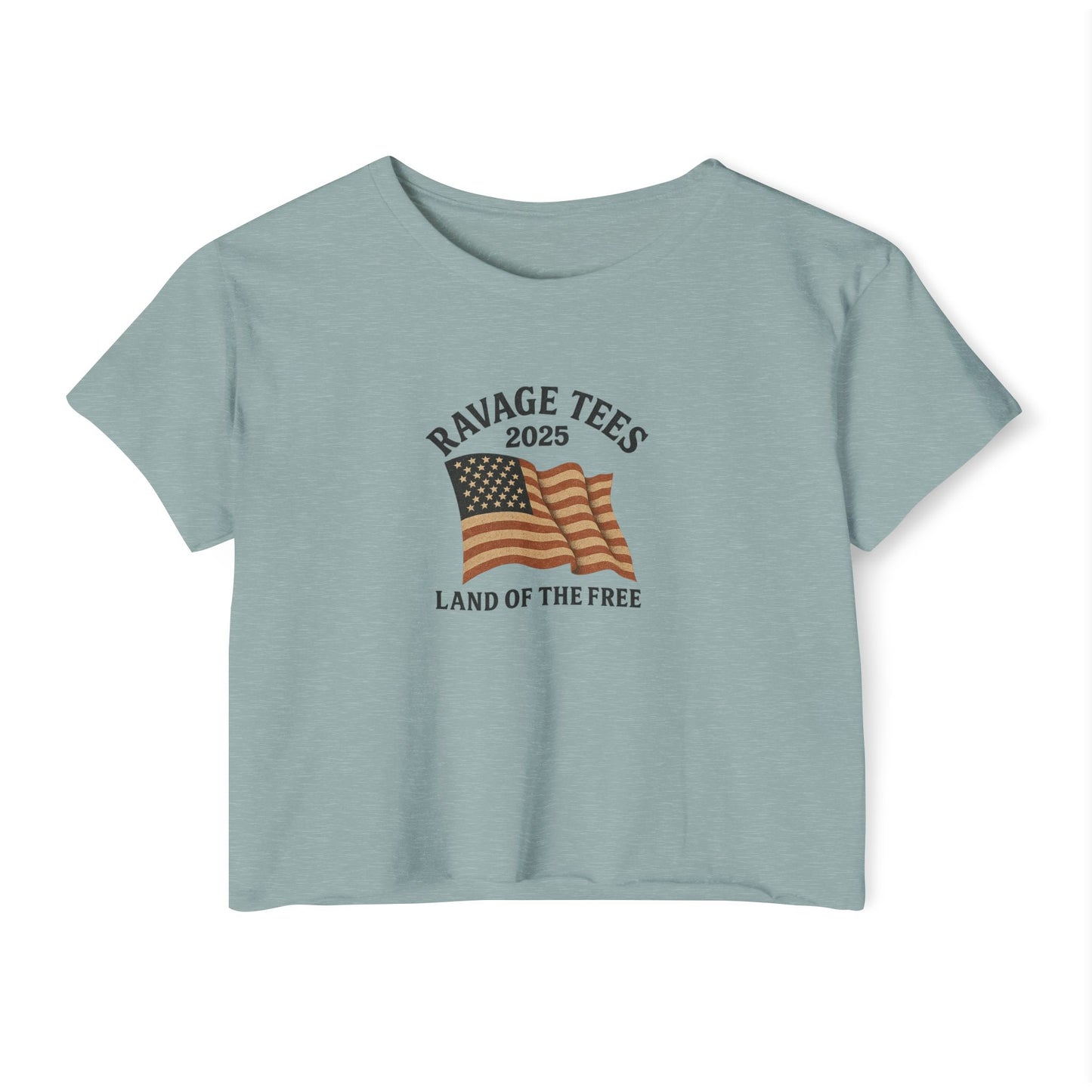 RAVAGE Crop Top: "Land of the Free"
