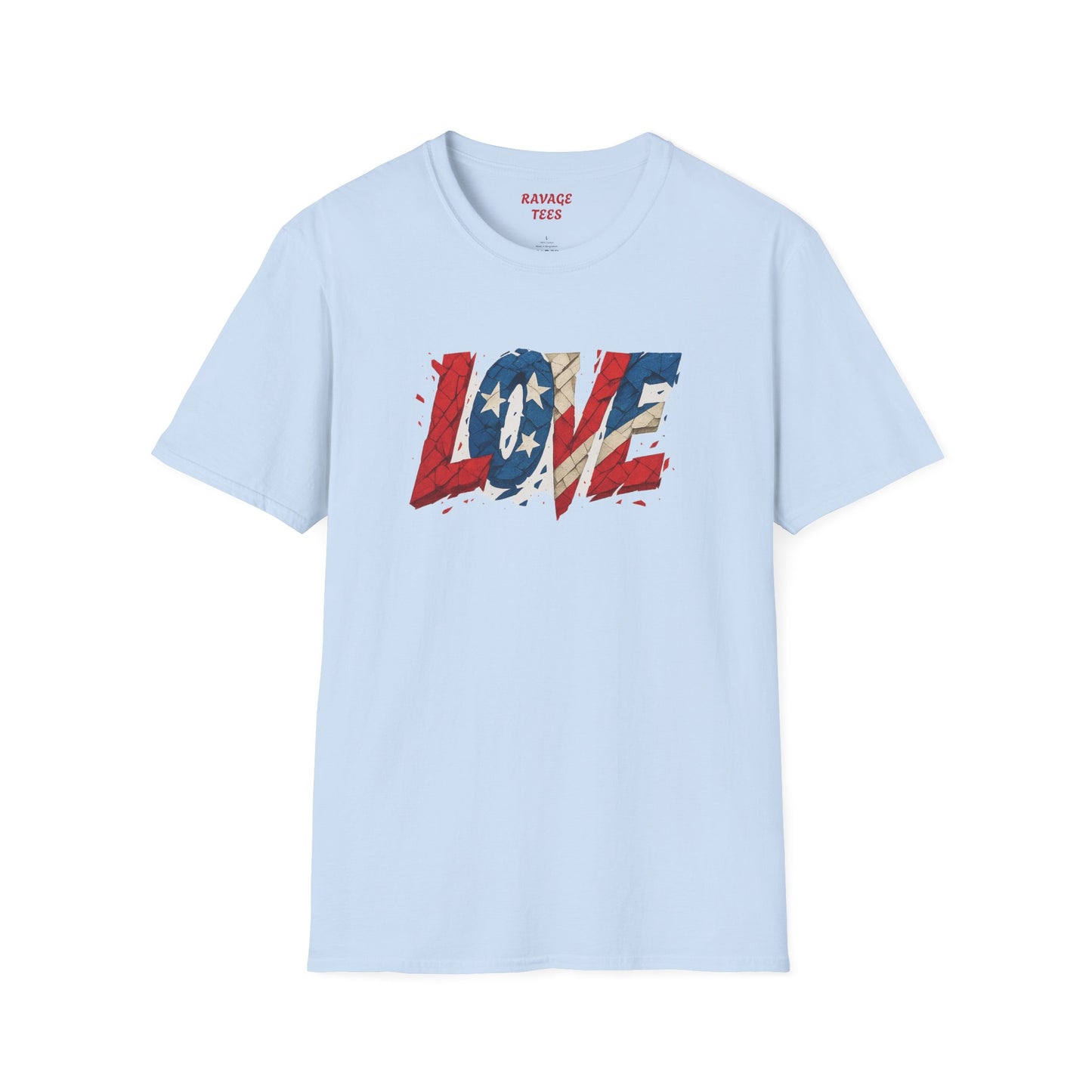 "Freedom & Love" Tee: Unisex 4th of July Graphic Shirt Gift