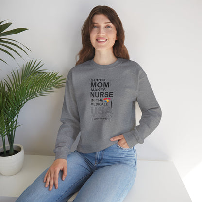 Super Mom Nurse Crewneck Sweatshirt | Medical Gifts, Nursing Sweatshirt