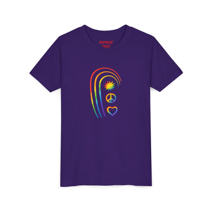 Youth Rainbow Peace & Love Tee