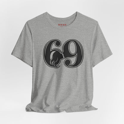 69 Retro Swirl Number Tee