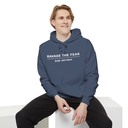 Ravage The Fear Hoodie — "Rise Anyway" Motivational Pullover
