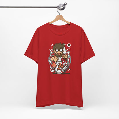 Retro Gamer Cartoon Character Tee
