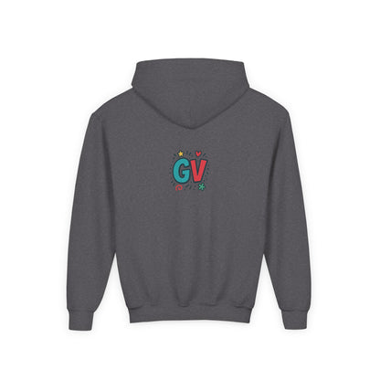 Kids Good Vibes Hoodie – Fun Graphic Sweatshirt with Positive Message, Cozy Casual Outfit, Birthday Gift for Children