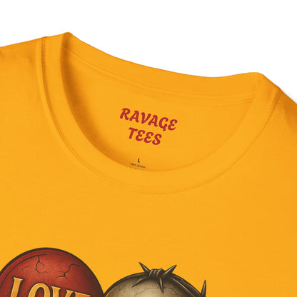 Love & Hate Skull Graphic Tee