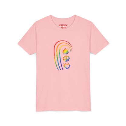Youth Rainbow Peace & Love Tee