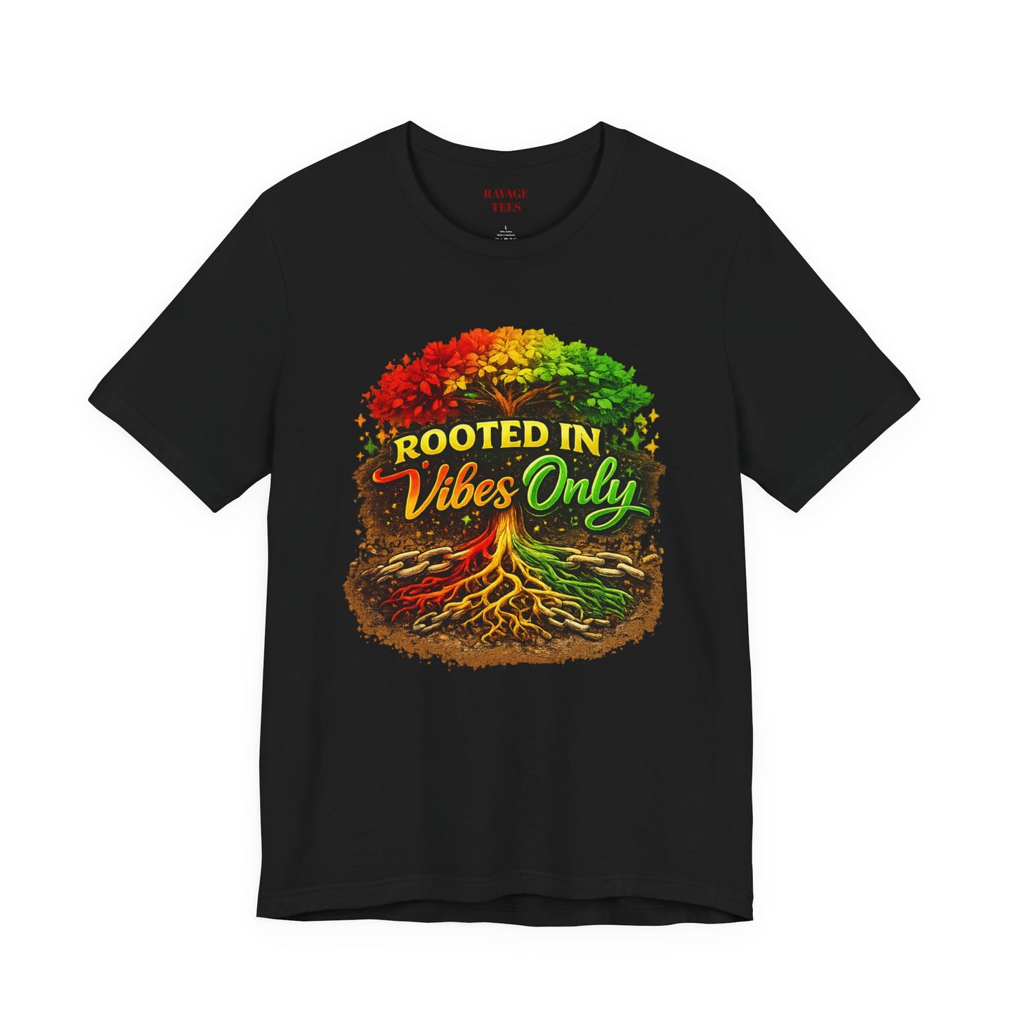Rooted in Vibes Only Reggae Tee