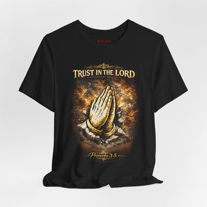 Trust in the Lord Praying Hands Tee (Proverbs 3:5)