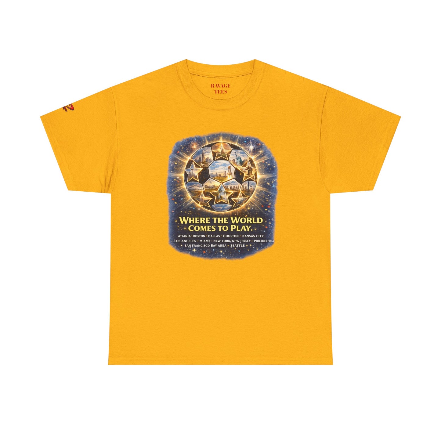 World Cup 2022 T-Shirt — "Where the World Comes to Play"