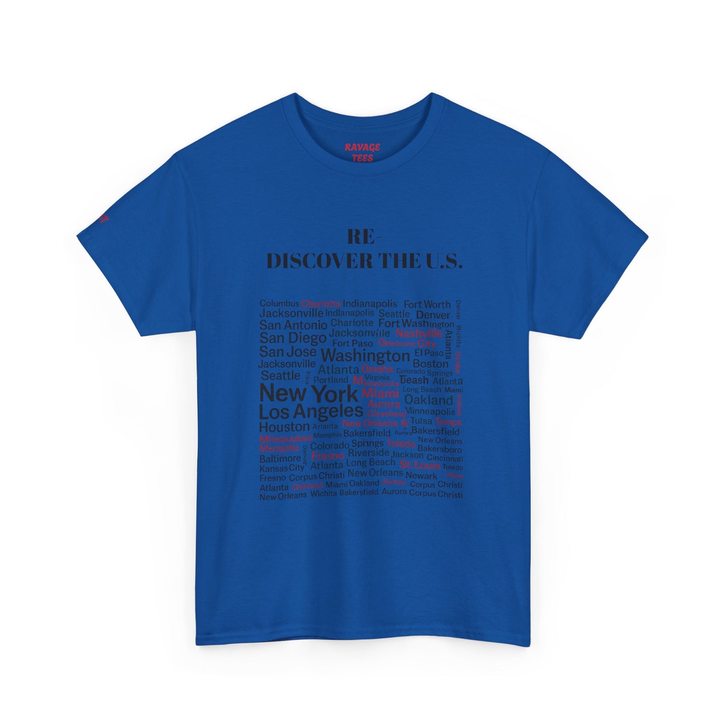 Re-Discover the U.S. Travel T-Shirt, Adventure Tee, USA Discovery Shirt