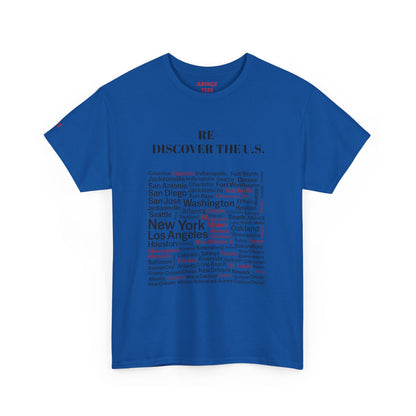 Re-Discover the U.S. Travel T-Shirt, Adventure Tee, USA Discovery Shirt