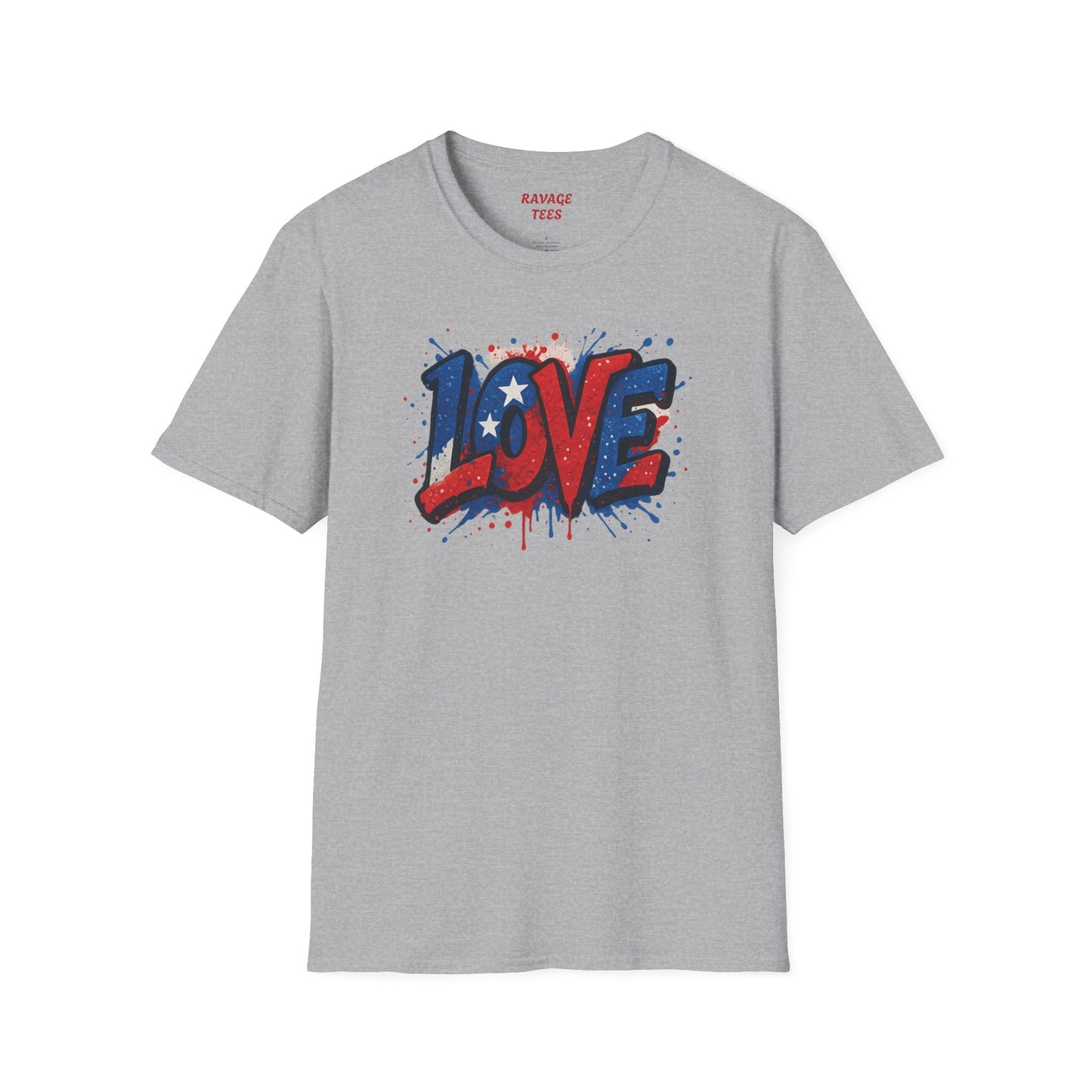 "Freedom & Love" Tee: Unisex 4th of July Graphic Shirt Gift