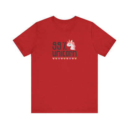 99% Unicorn Tee: Funny, Whimsical Graphic T-Shirt for All Ages
