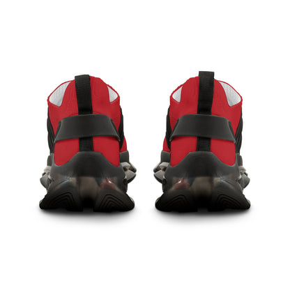 DARK RED RAVAGE Men's Mesh Sneakers: Stylish Ultimate Comfort Athletic Shoes