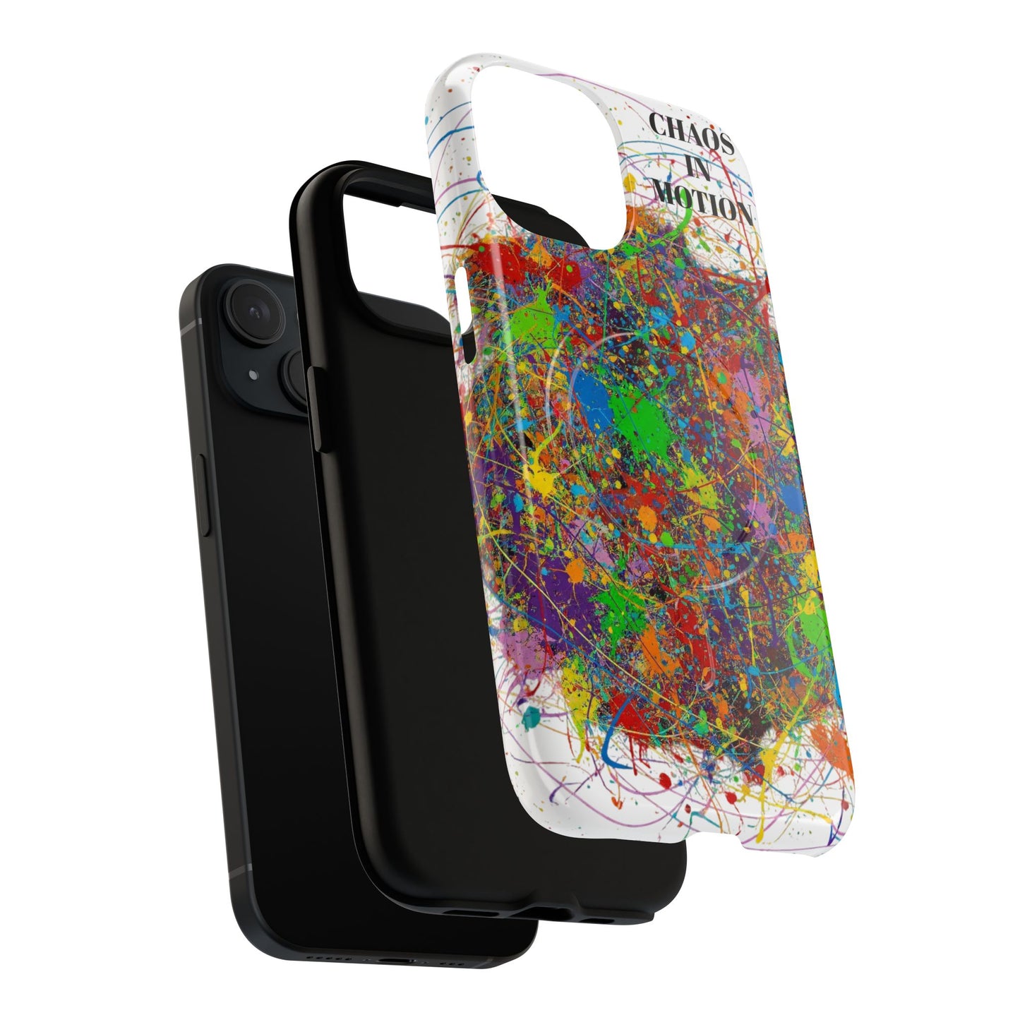 Vibrant Tough Phone Case with Abstract Design – Chaos in Motion Phone Case