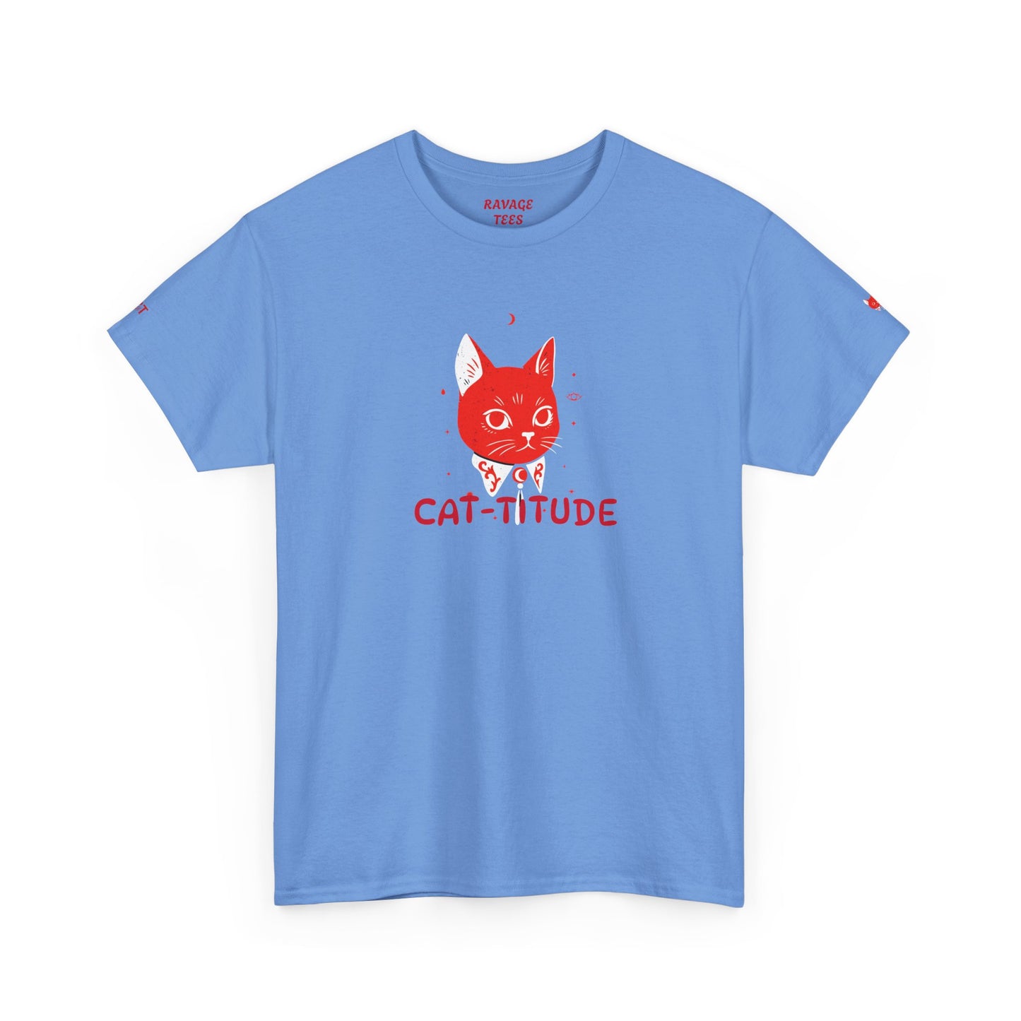 CAT-TITUDE Unisex Heavy Cotton Tee | Funny Cat Shirt