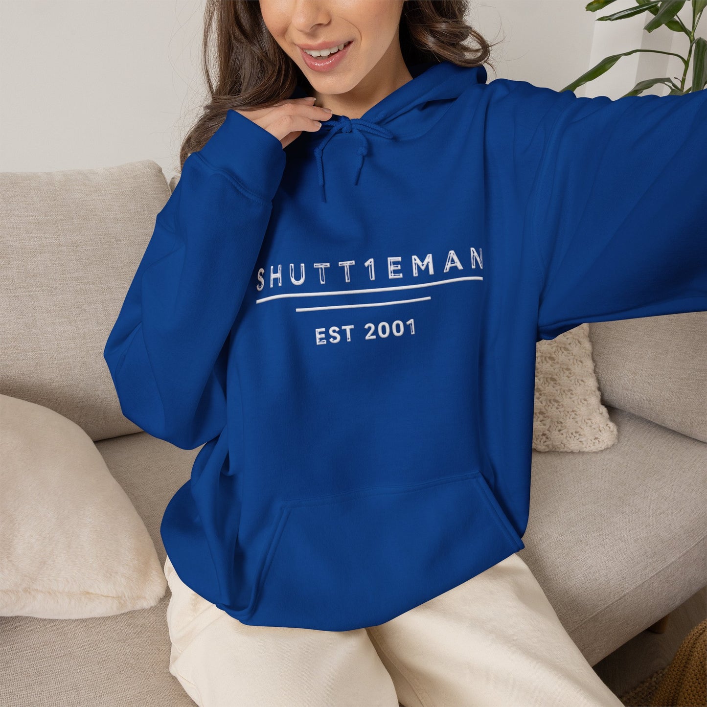 Shutt1eman Est. 2001 Hoodie — Minimal Vintage Logo Pullover