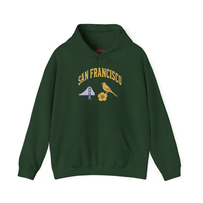SAN FRANCISCO Unisex Hoodie – Cozy Sweatshirt, Casual Travel Souvenir, Relaxed Streetwear Gift for Nature & City Lovers