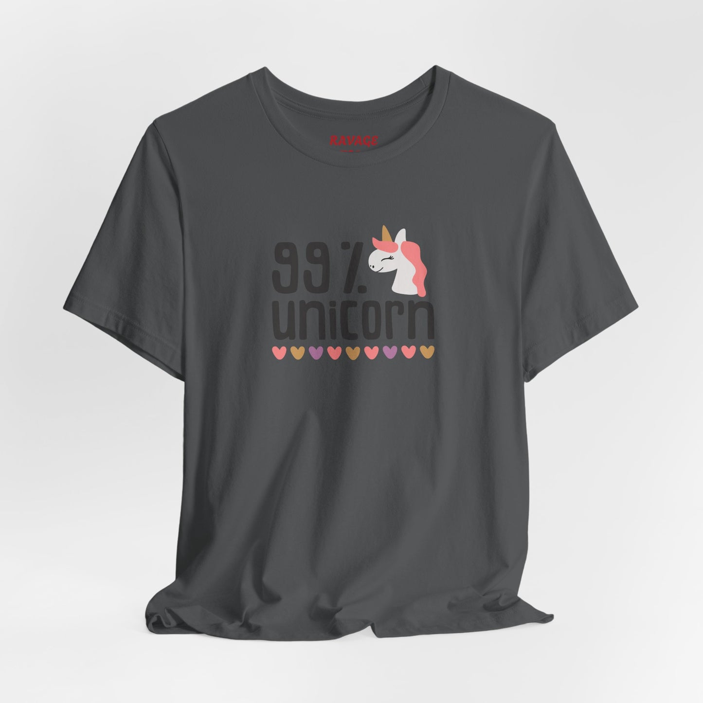 99% Unicorn Tee: Funny, Whimsical Graphic T-Shirt for All Ages