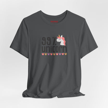 99% Unicorn Tee: Funny, Whimsical Graphic T-Shirt for All Ages