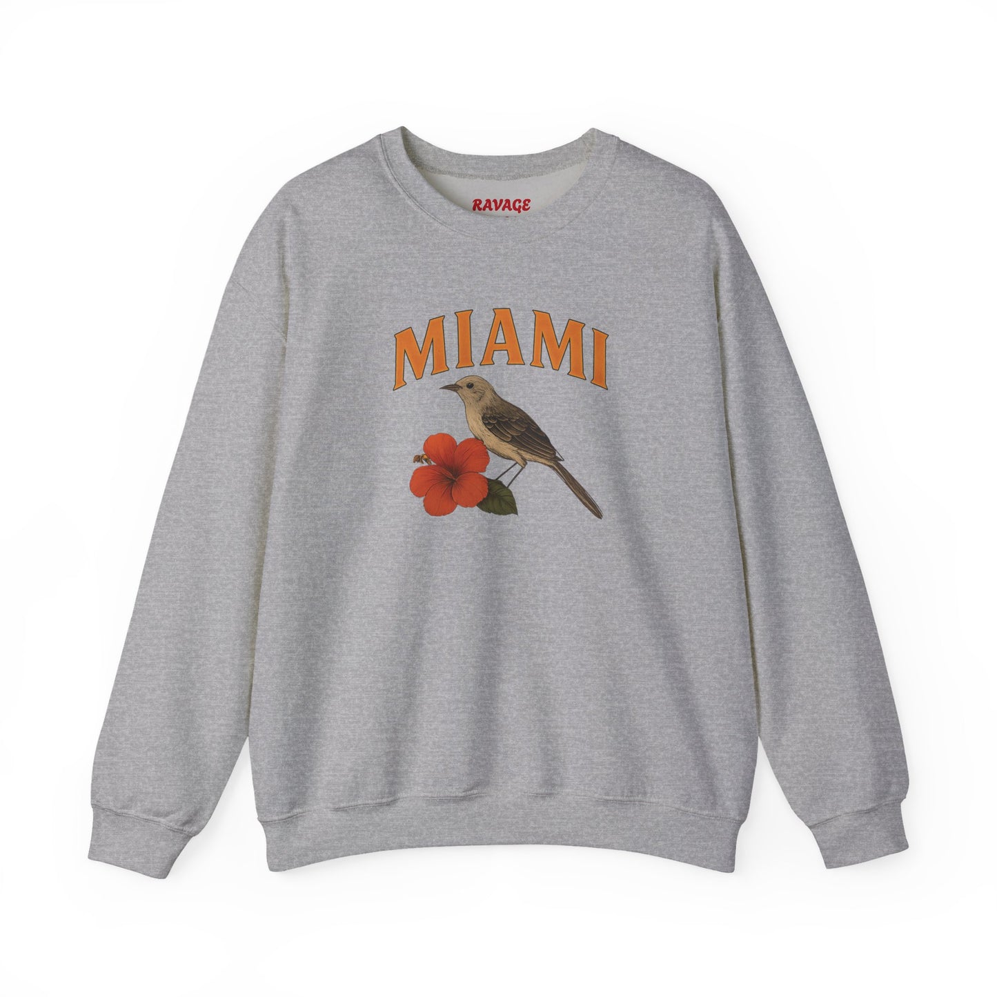 RAVAGE Miami's City Vibe Unisex Crewneck Sweatshirt-Cozy Street Gear