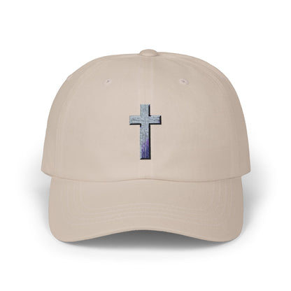 Classic Cap with Colorful Cross Design