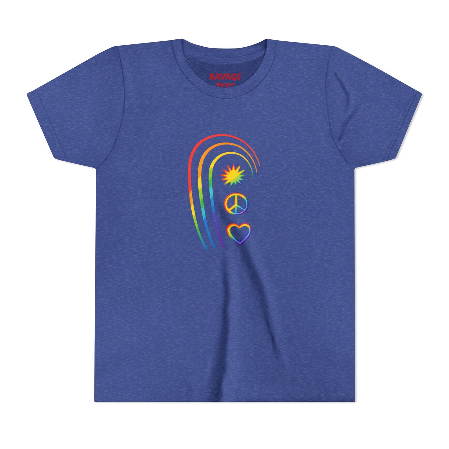 Youth Rainbow Peace & Love Tee