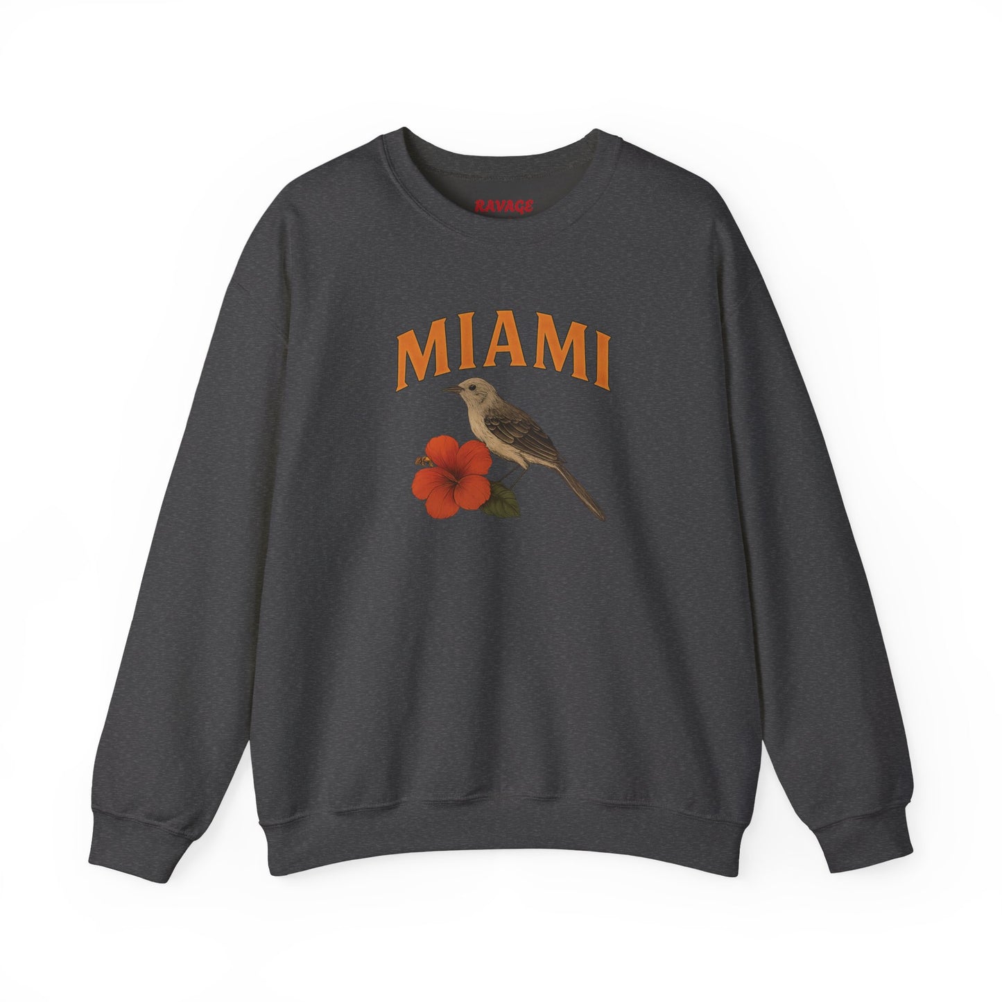 RAVAGE Miami's City Vibe Unisex Crewneck Sweatshirt-Cozy Street Gear