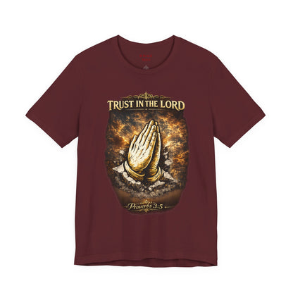Trust in the Lord Praying Hands Tee (Proverbs 3:5)