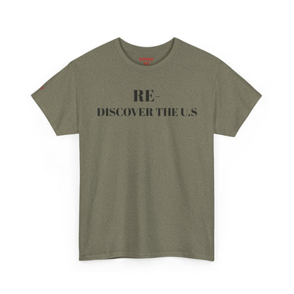 RE-DISCOVERVER the U.S. Unisex Heavy Cotton Tee