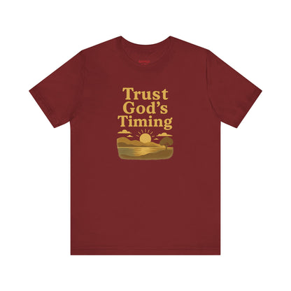 Unisex Inspirational Tee - Trust God's Timing, Relaxed Fit T-Shirt, Motivational Shirt for Everyday Wear, Plus Size Available, Gifts [...]