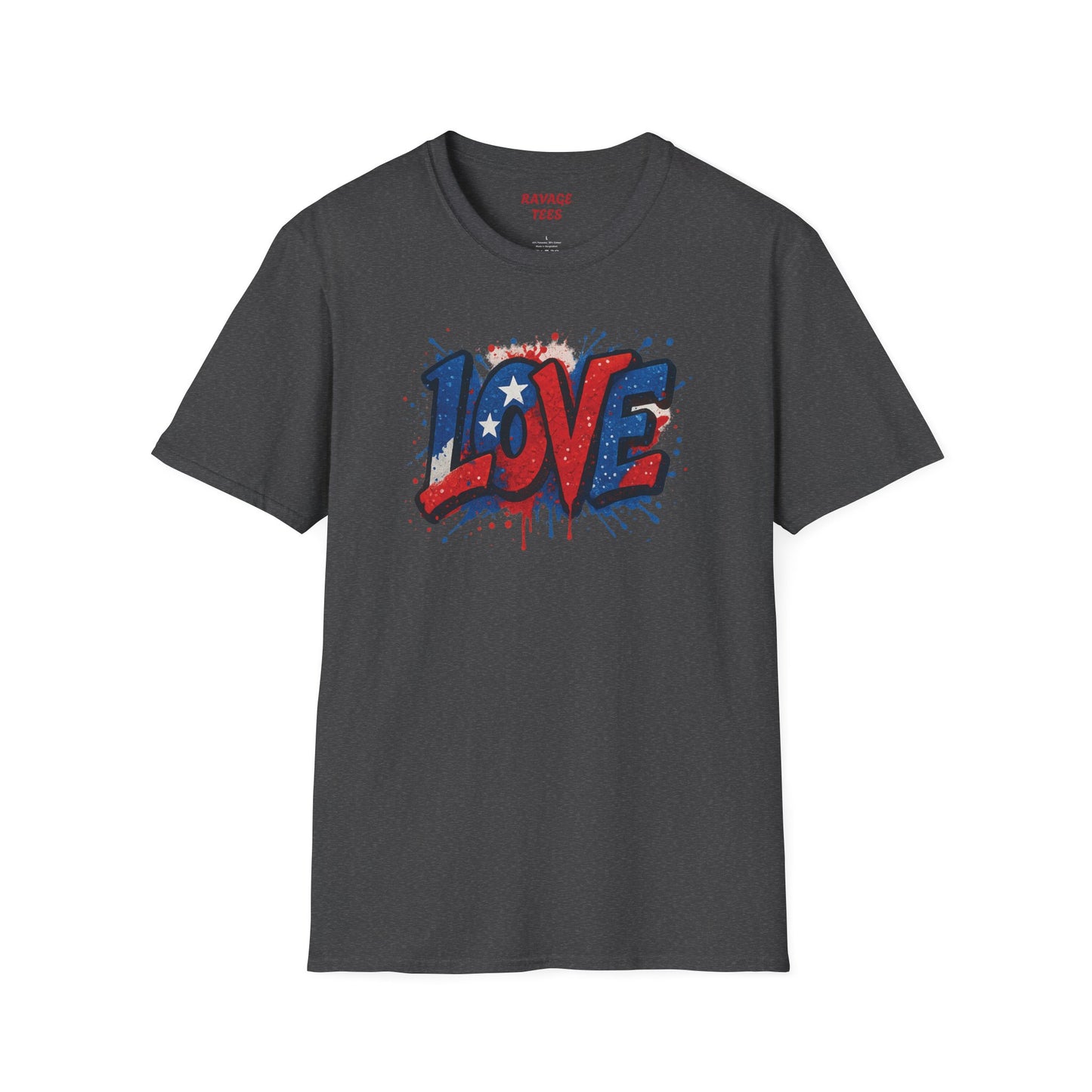 "Freedom & Love" Tee: Unisex 4th of July Graphic Shirt Gift