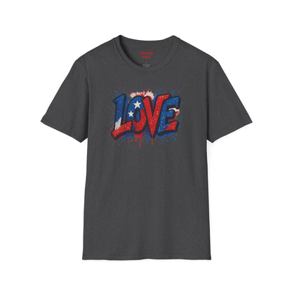 "Freedom & Love" Tee: Unisex 4th of July Graphic Shirt Gift