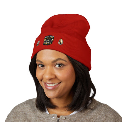 Prayer Power Move Embroidered Beanie