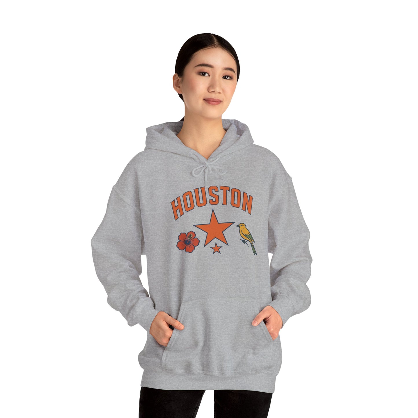 RAVAGE "HOUSTON" Vintage Hoodie | Retro Style Hooded Sweatshirt