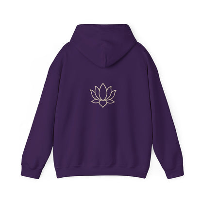 Mindful Message Hooded Sweatshirt – Align with Peace, Power, and Purpose, Yoga Gift, Inspirational Apparel, Cozy Hoodie, Meditation Wear.  Made to inspire your mindset—crafted to elevate your style.