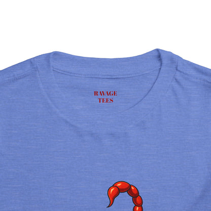 Toddler Tee — 'Backstabber's Express' Scorpion & Frog Funny Kids Shirt