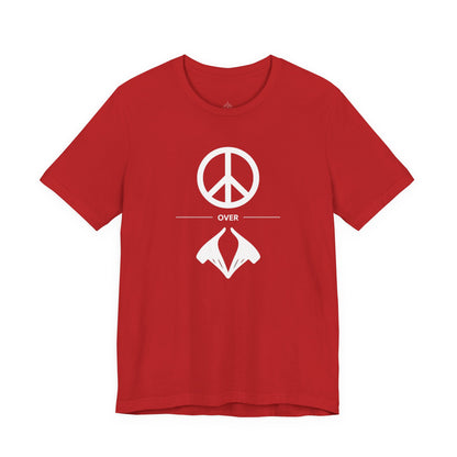 Peace Sign Unisex Jersey Tee, Casual Wear, Gift for Friends, Summer Fashion, Festival Outfit, Eco-Friendly Apparel