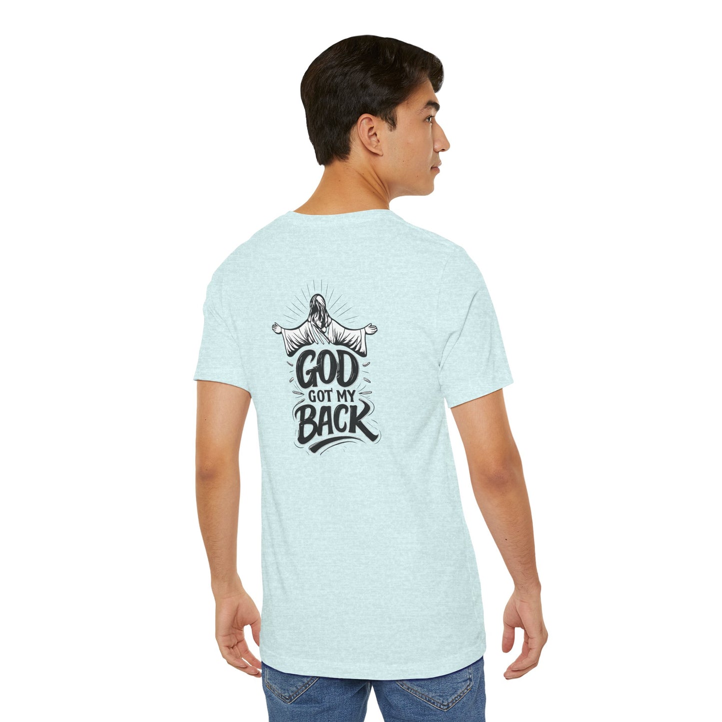 Faith Graphic Tee — 'God Got My Back' Christian T-Shirt
